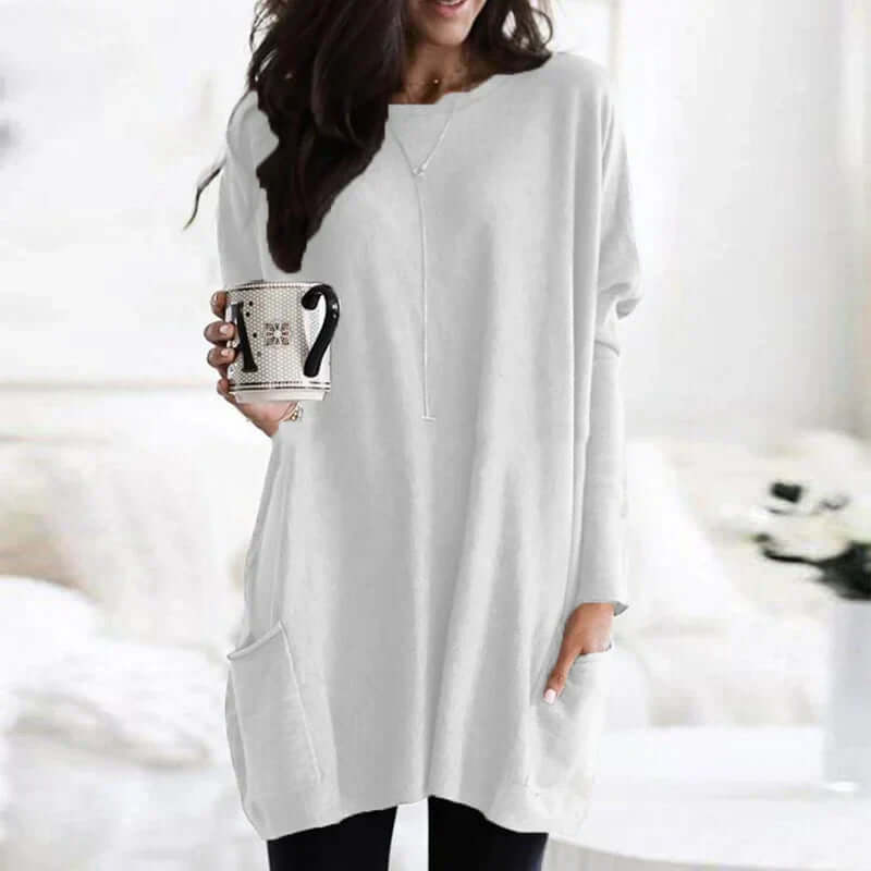 Large Soft Women's Crew Neck Sweater