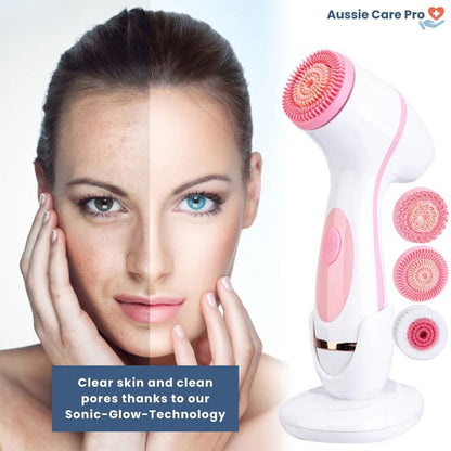 Gentle Exfoliating Face Brush - Daily Pore Cleanser & Toner
