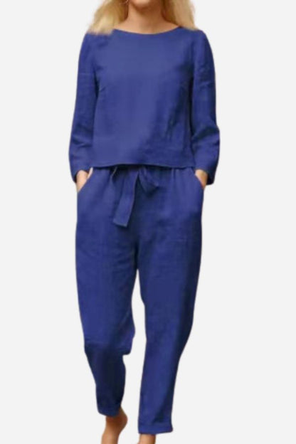Variant image for Bella | Two Piece Set for Women - Linen Co Ord Set-31