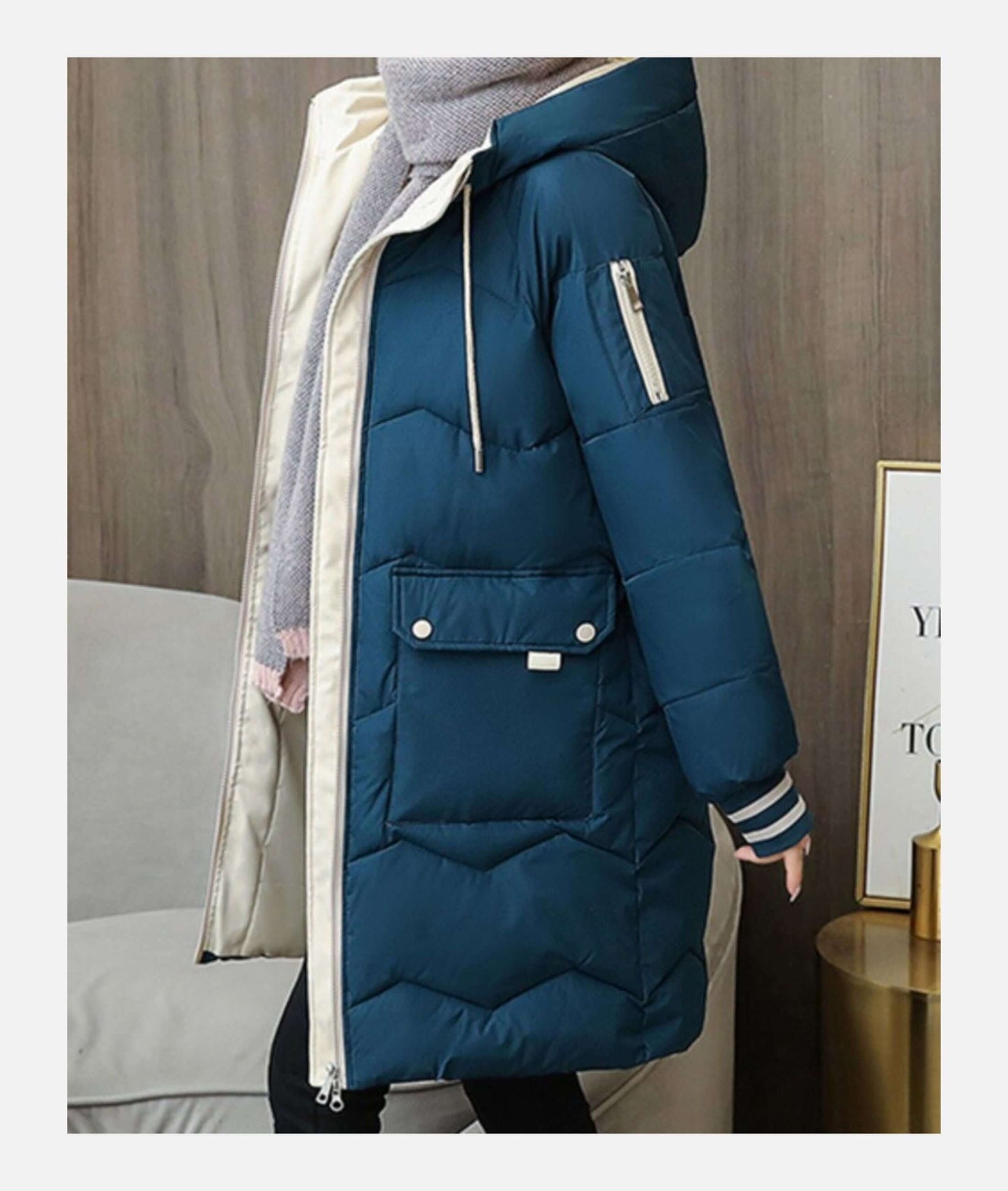 Ladies Warm Waterproof Parka Coat - Luxivelle