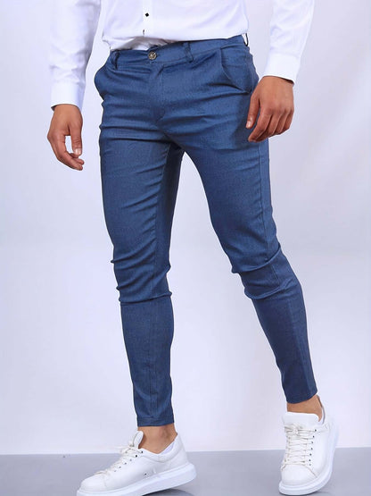 Men's Fit Slim Leg Dress Pants with Pockets - Luxivelle