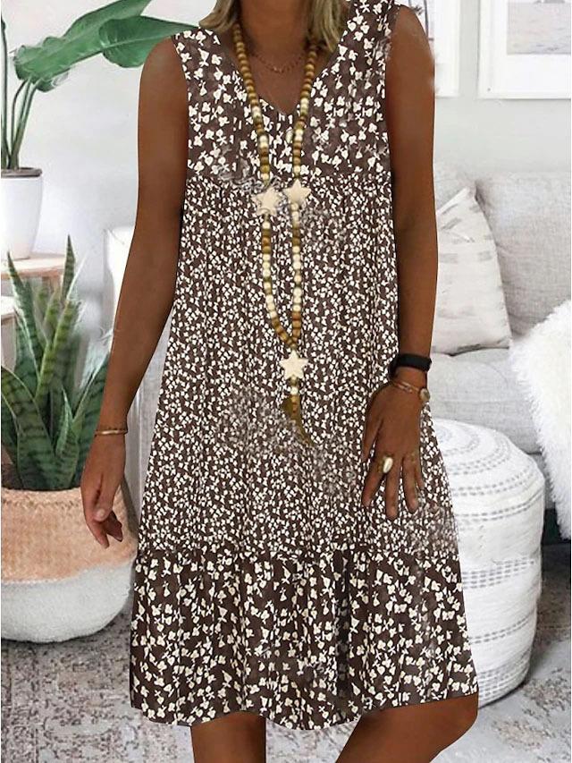 Summer Floral Off Shoulder Dress