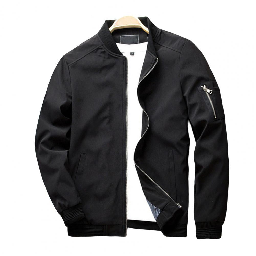 Men's Classic Zip-Up Flight Jacket - Luxivelle