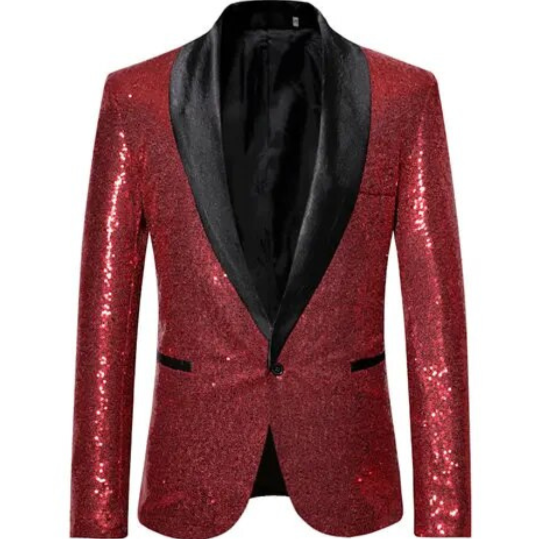 Glittering Night Out Coat for Men