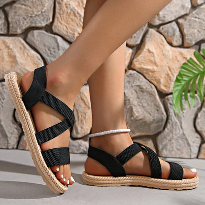 Comfortable Braided Flat Sandals