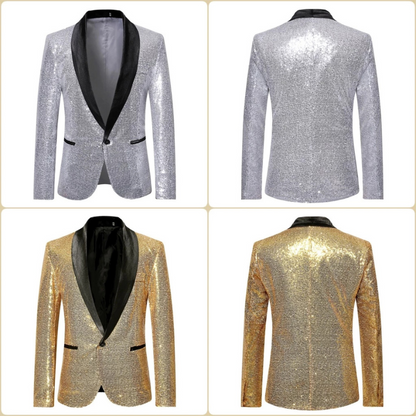Glittering Night Out Coat for Men