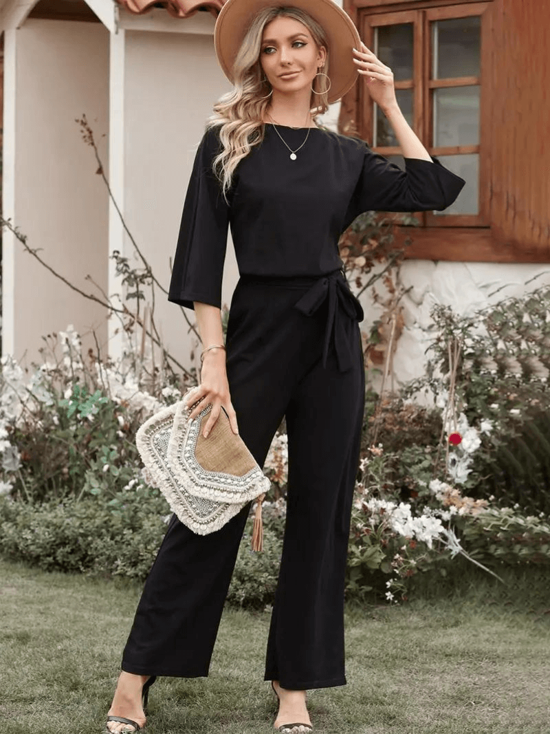 Ladies' Flowy Waist Jumpsuit Pants