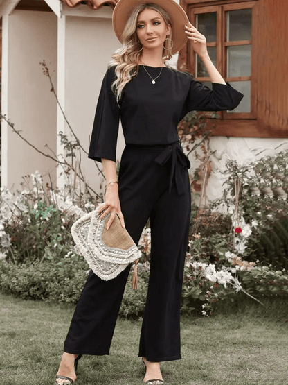 Ladies' Flowy Waist Jumpsuit Pants