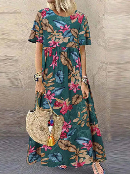 Vibrant Long Sleeve Beach Sundress