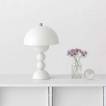 Compact Glass Flower Desk Light Lamp