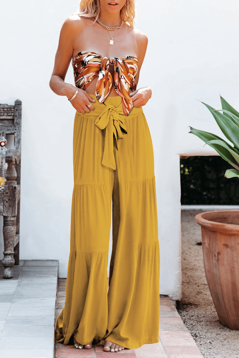 Comfortable Women's Relaxed Fit Wide Leg Trousers