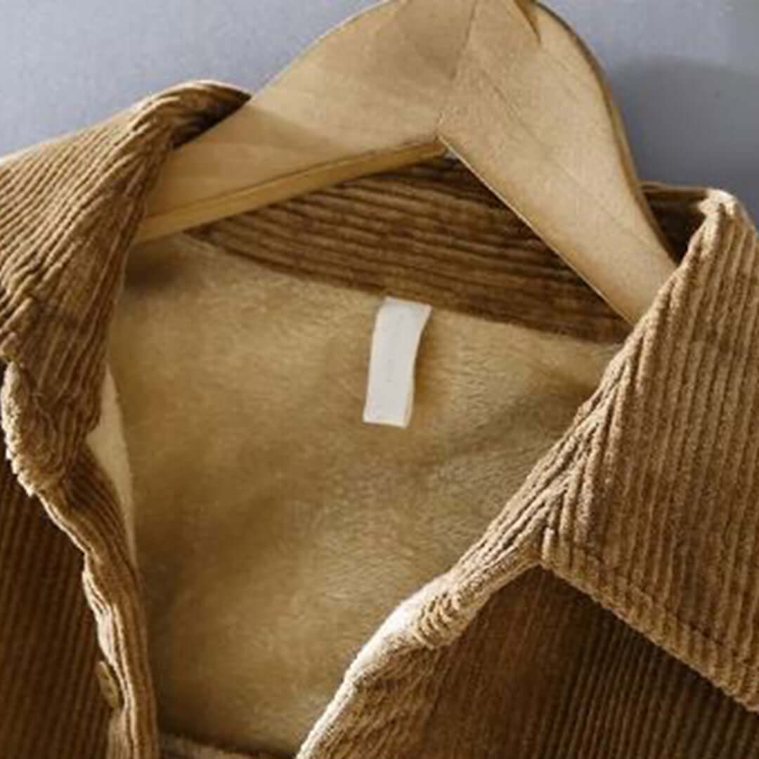 Rugged Corduroy Fleece Lined Mens Jacket