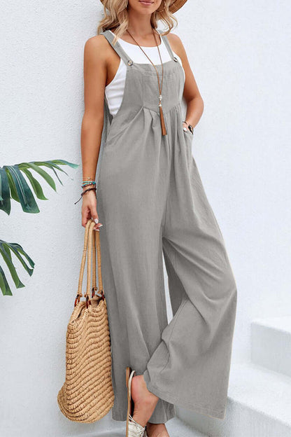 Comfortable V Neck Halter Jumpsuit for Women