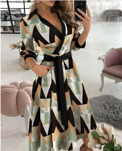 Stylish Formal Wrap Around Dress