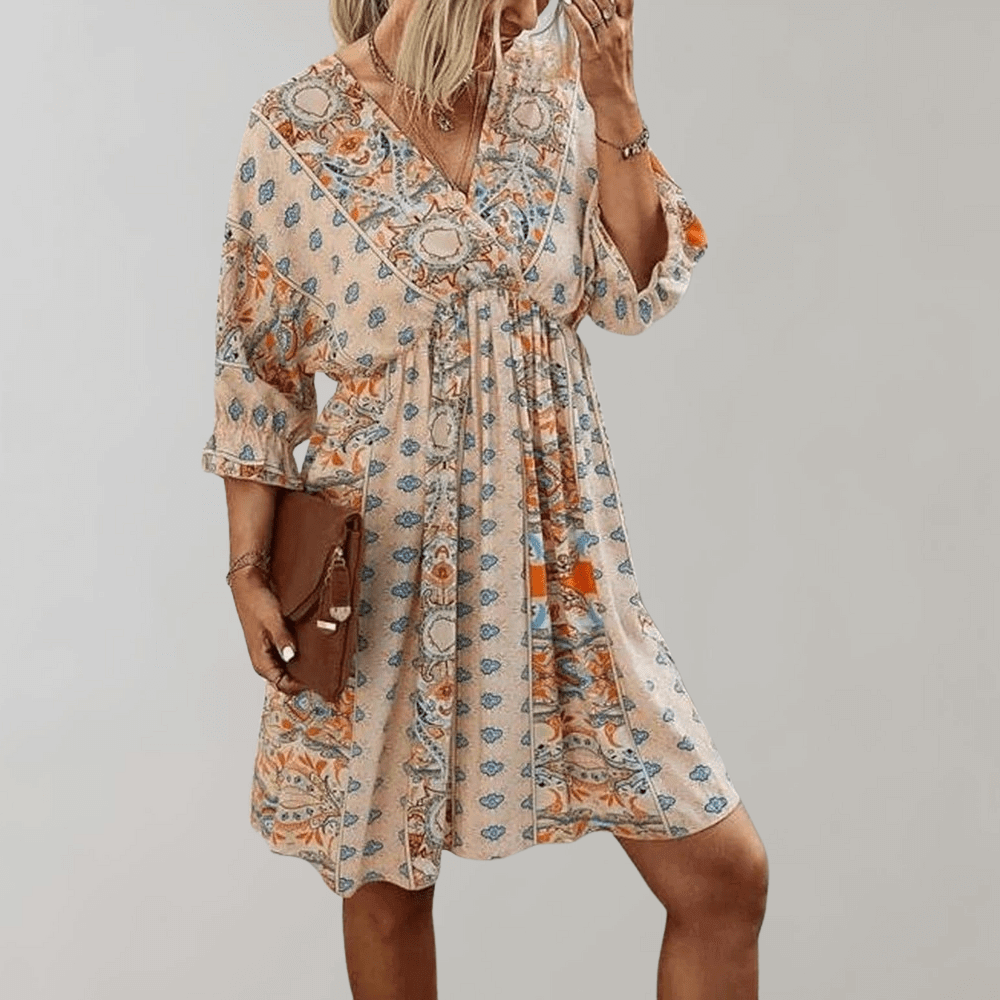 Chic Little V Neck Summer Dress
