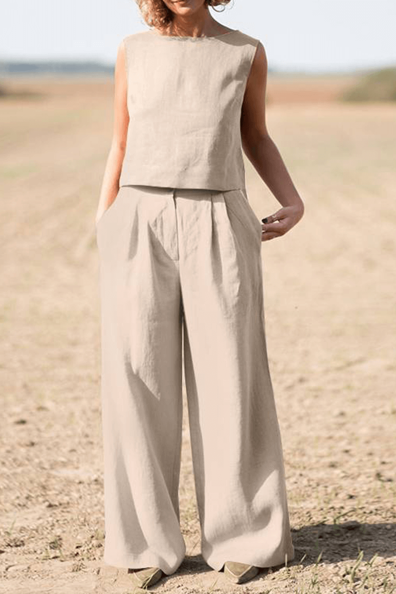 Comfortable Women's Casual Tee and Loose Fit Pant Set