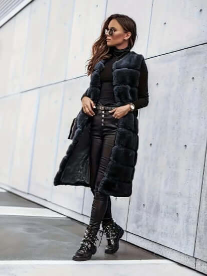 Luxurious Faux Fur Sleeveless Vest for Women