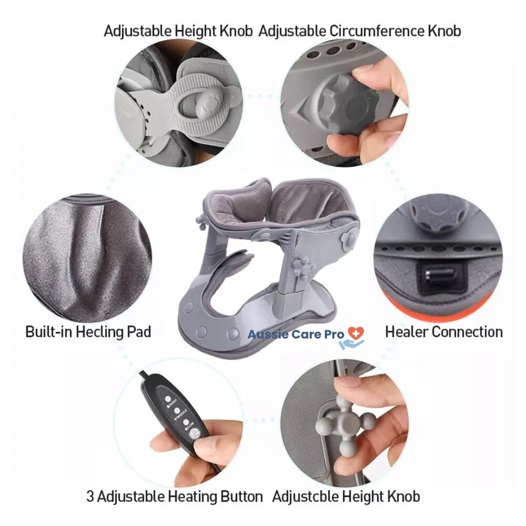 Therapeutic Neck Relief Device with Heat Therapy