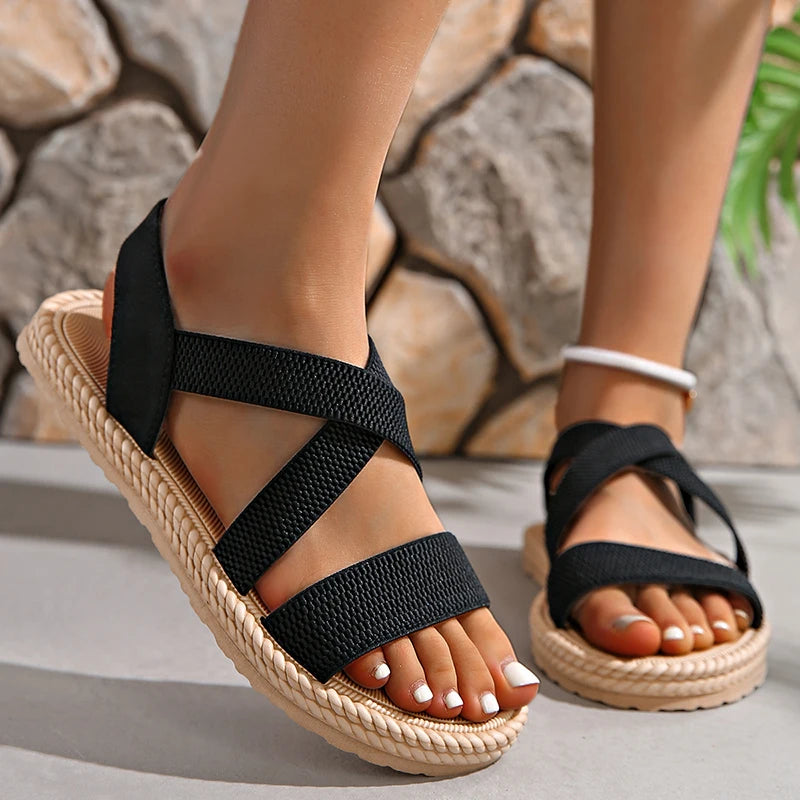Comfortable Braided Flat Sandals
