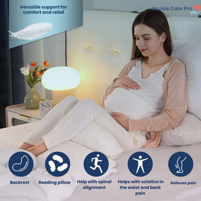 Comfortable Maternity Pillow for Belly and Back Relief