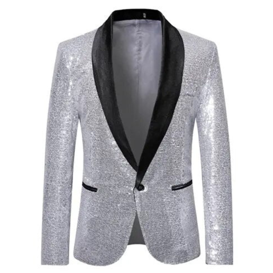 Glittering Night Out Coat for Men