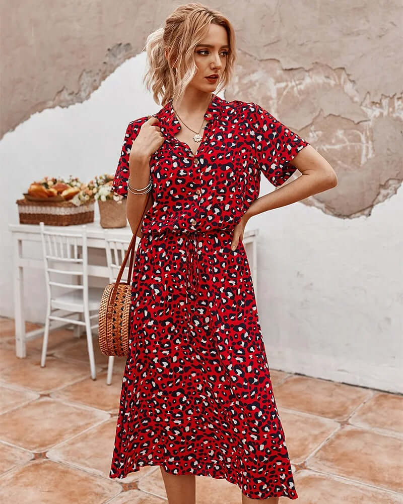 Classic Knee Length Sleeve Dress
