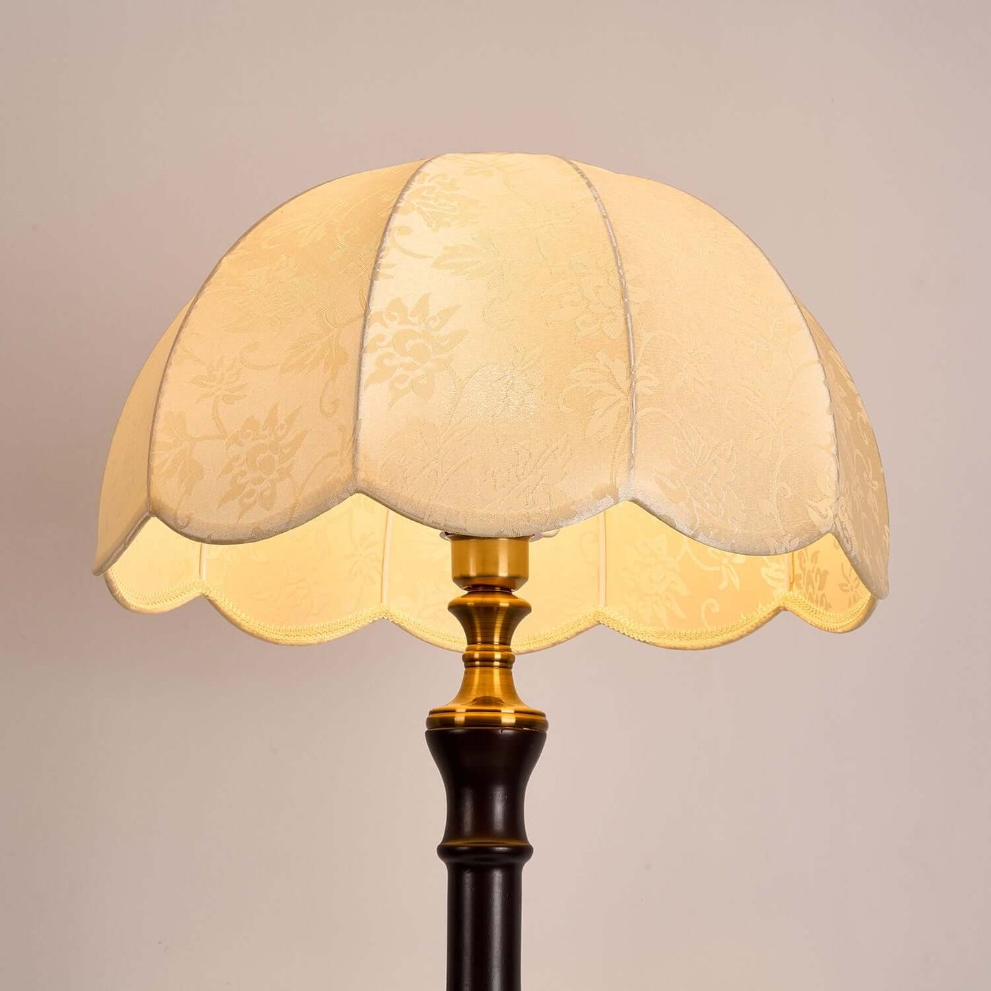 Classic Wood Table Lamp with Linen Shade
