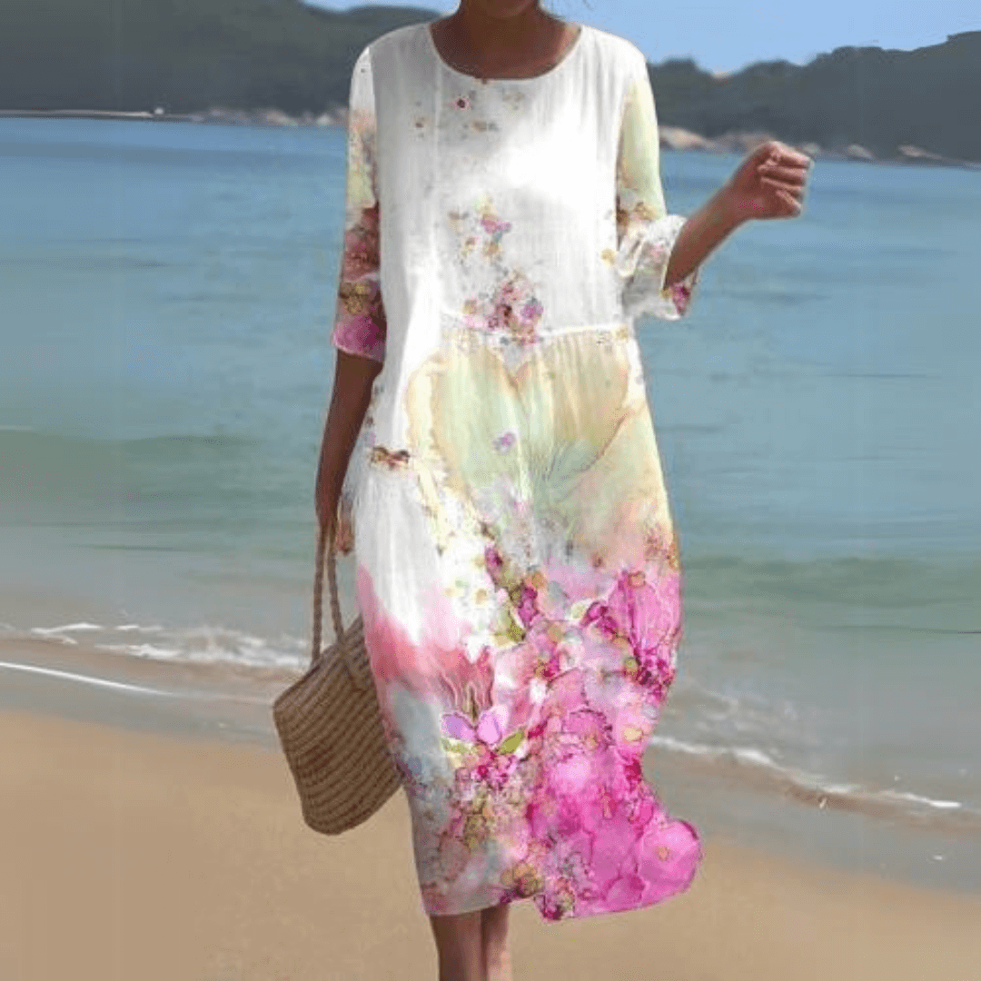 Ladies Elegant Casual Knee Length Dress