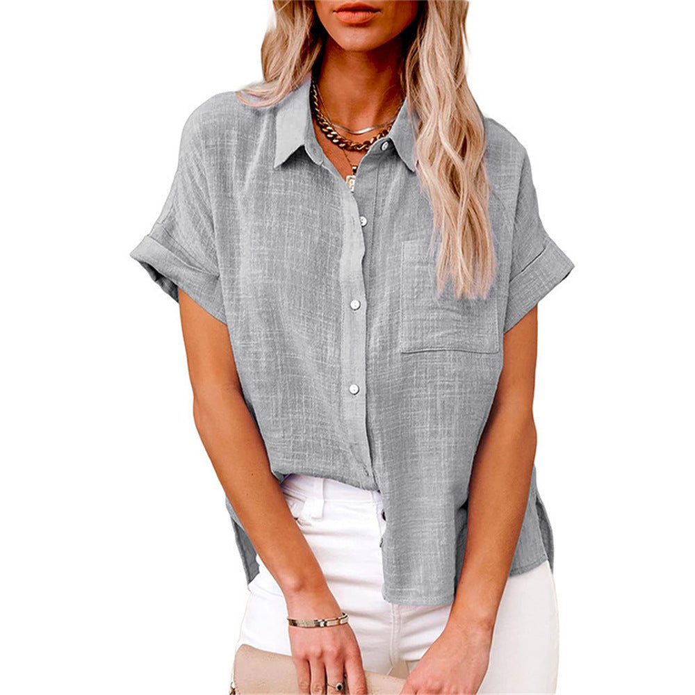 Comfortable Casual Button Shirt with Pocket