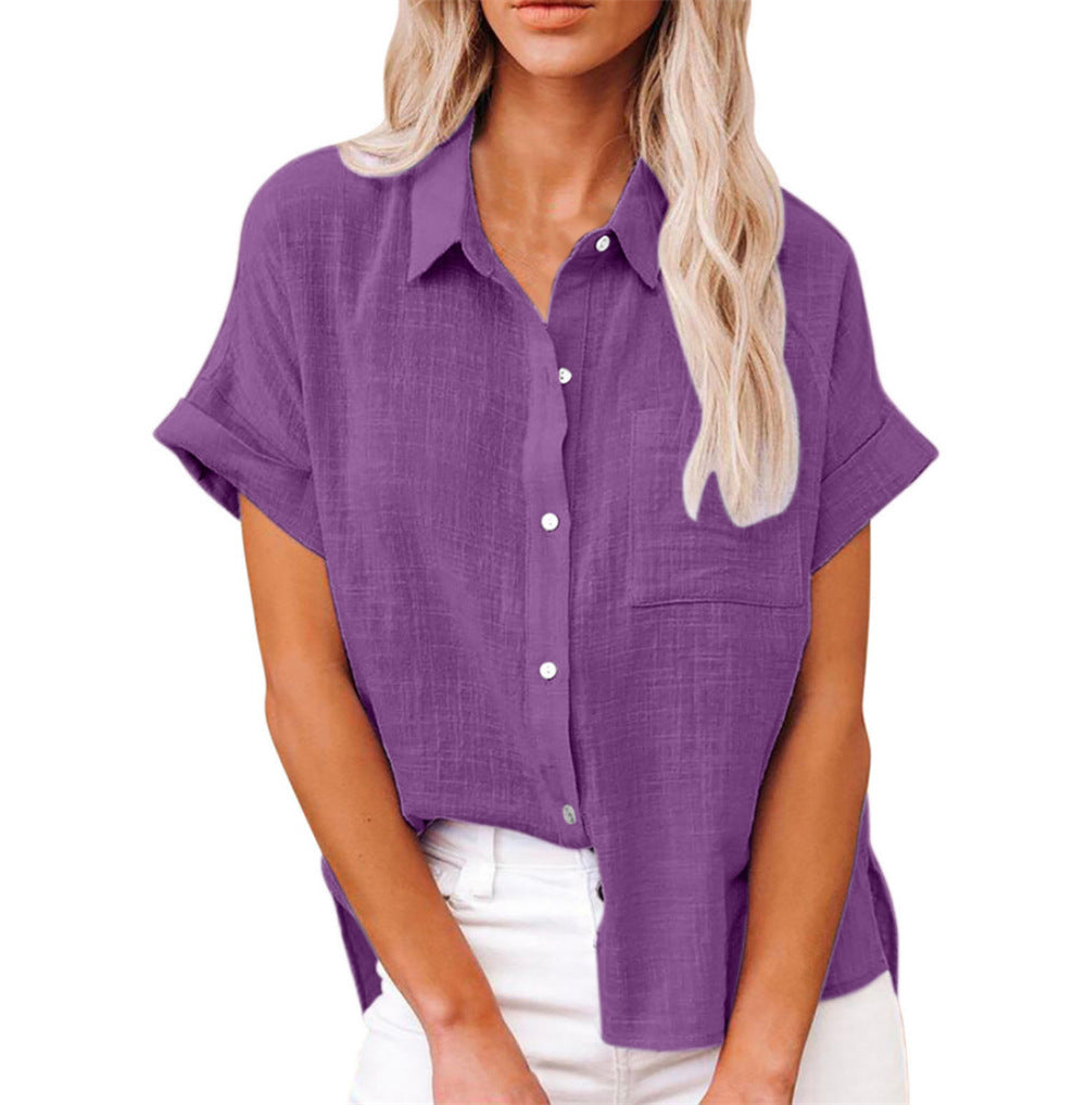 Comfortable Casual Button Shirt with Pocket