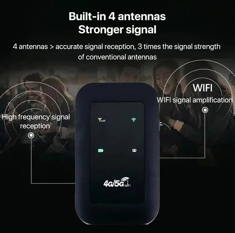 Compact 4G LTE Mobile WiFi Hotspot Device