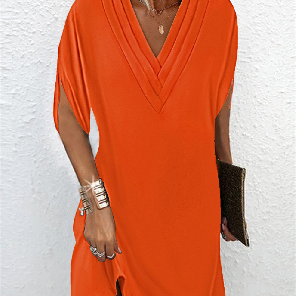 Sleeveless Low Cut Mini Dress for Ladies
