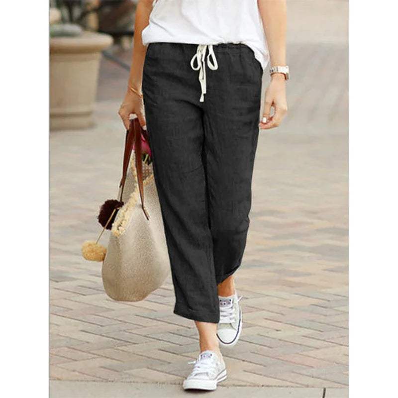 Comfortable Casual Elastic Waist Pants