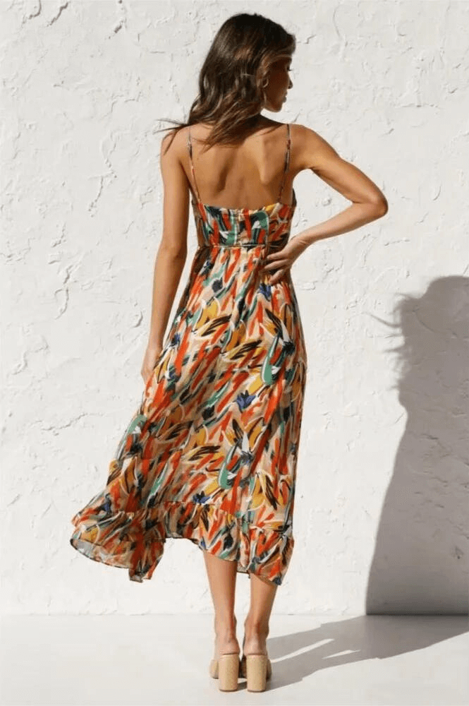 Vibrant Garden Party Dress