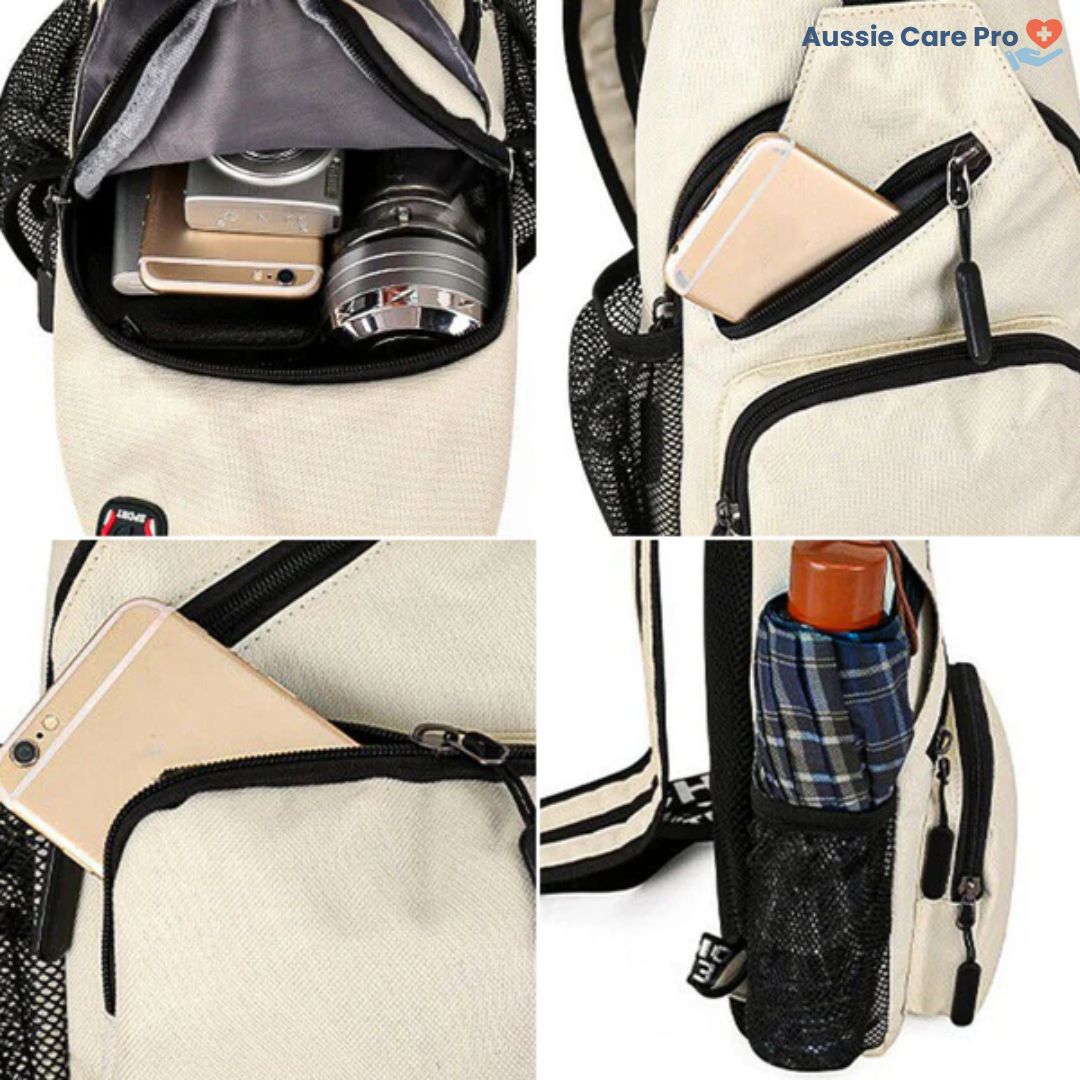 Versatile Canvas Cross Body Travel Tote Bag
