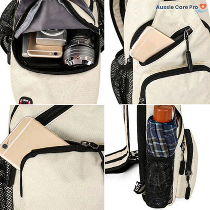 Versatile Canvas Cross Body Travel Tote Bag