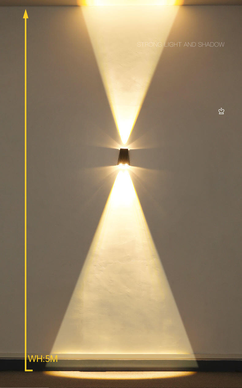 Bright Outdoor Solar Powered Garden Wall Light