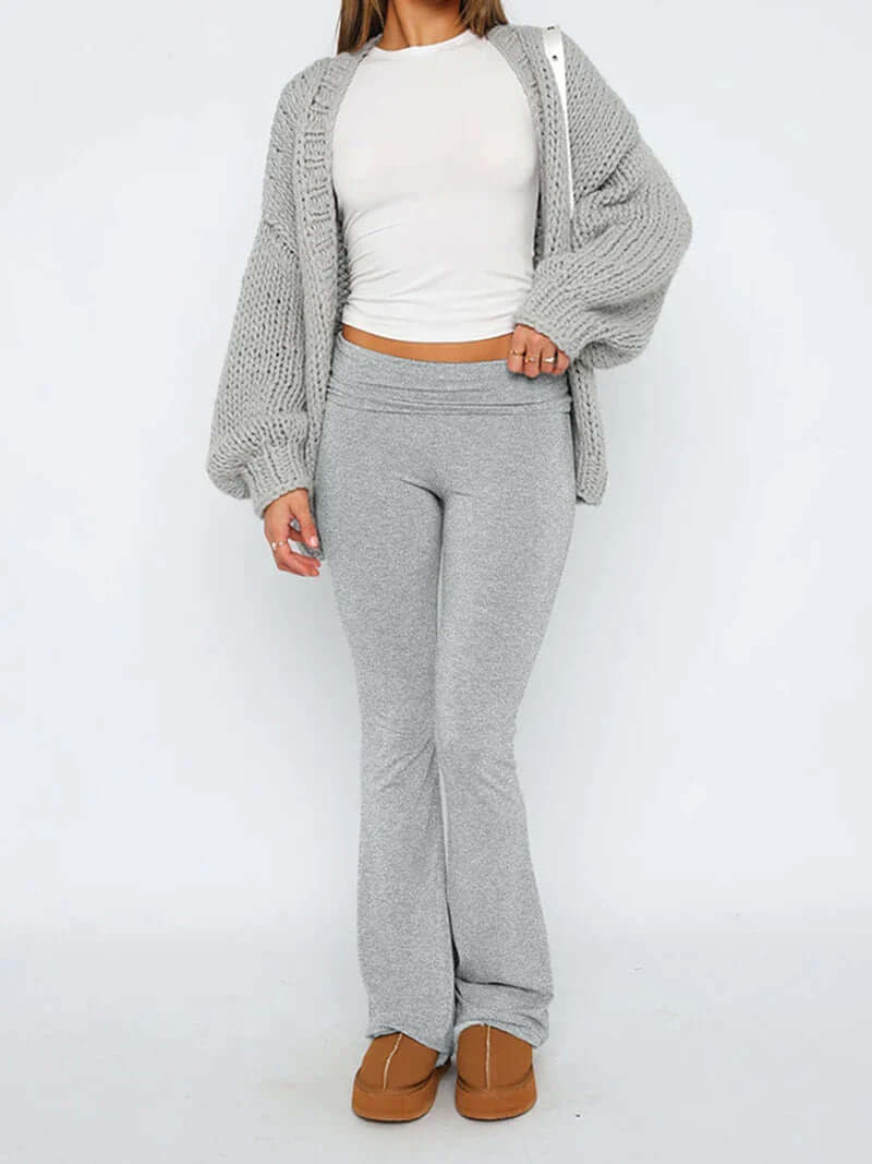 Womens Comfort Fit Wide Leg Pants - Luxivelle