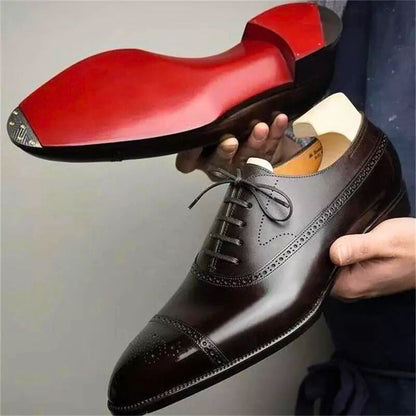 Traditional Leather Mens Lace Up Shoes