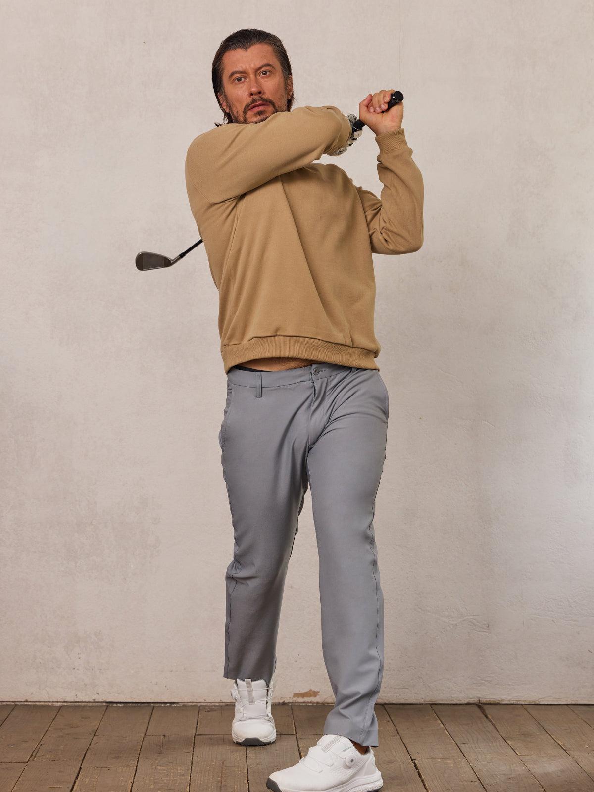 Classic Men's Golf Polo Sweatshirt
