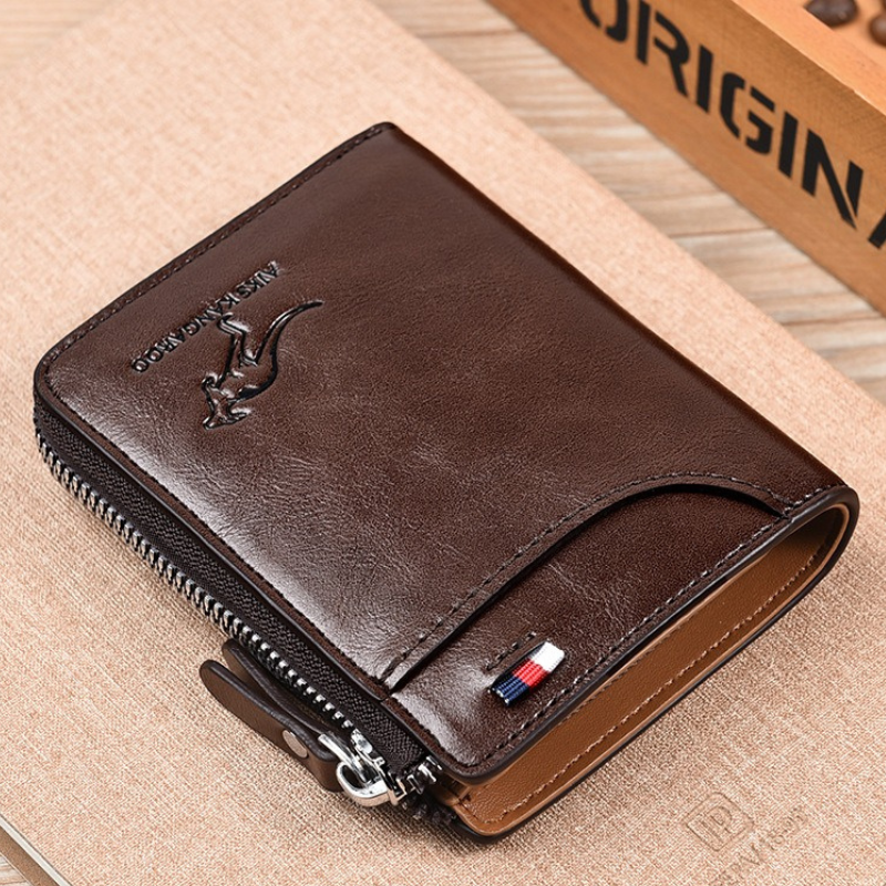 Premium Mens Leather RFID Blocking Wallet