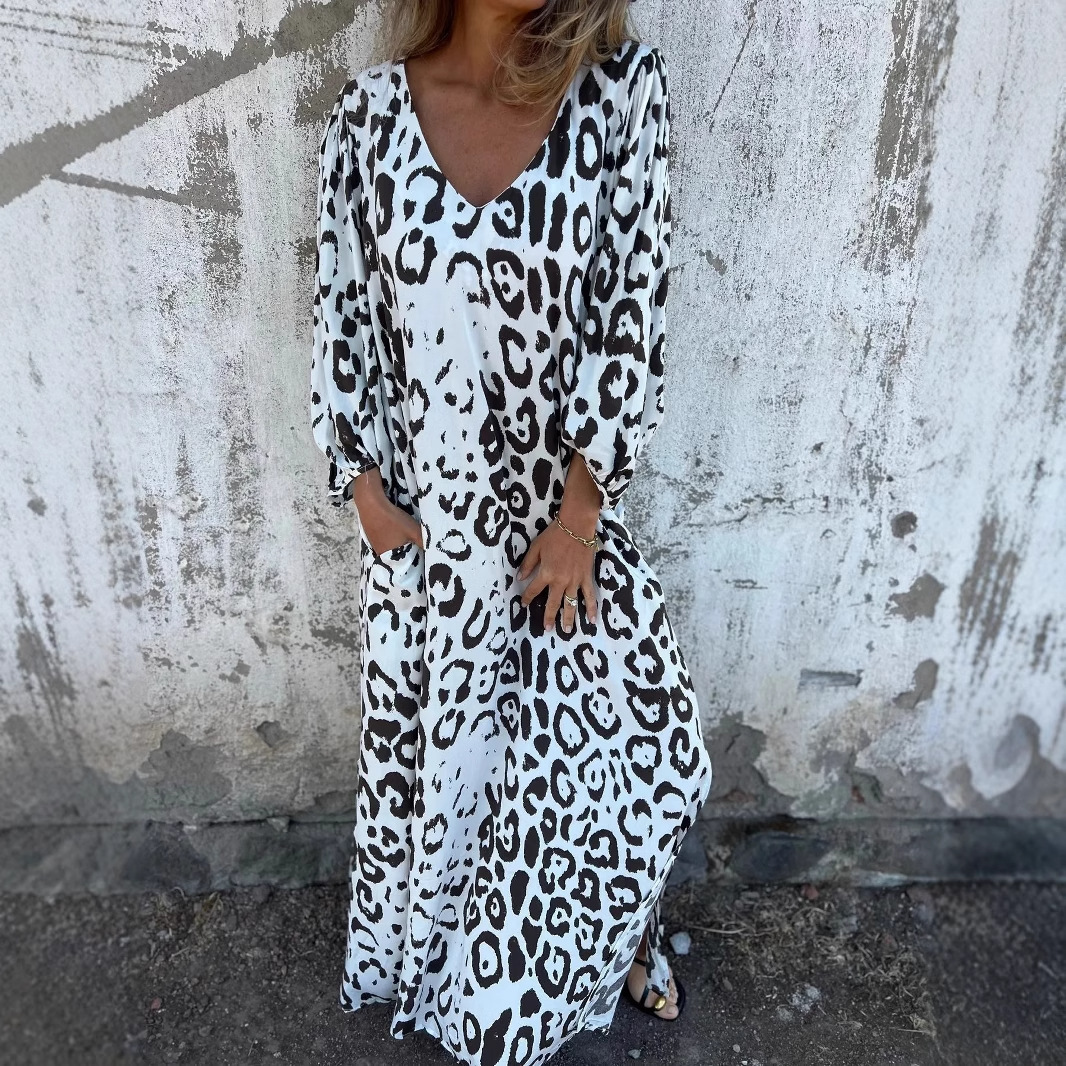 Animal Print Women's Party Dress