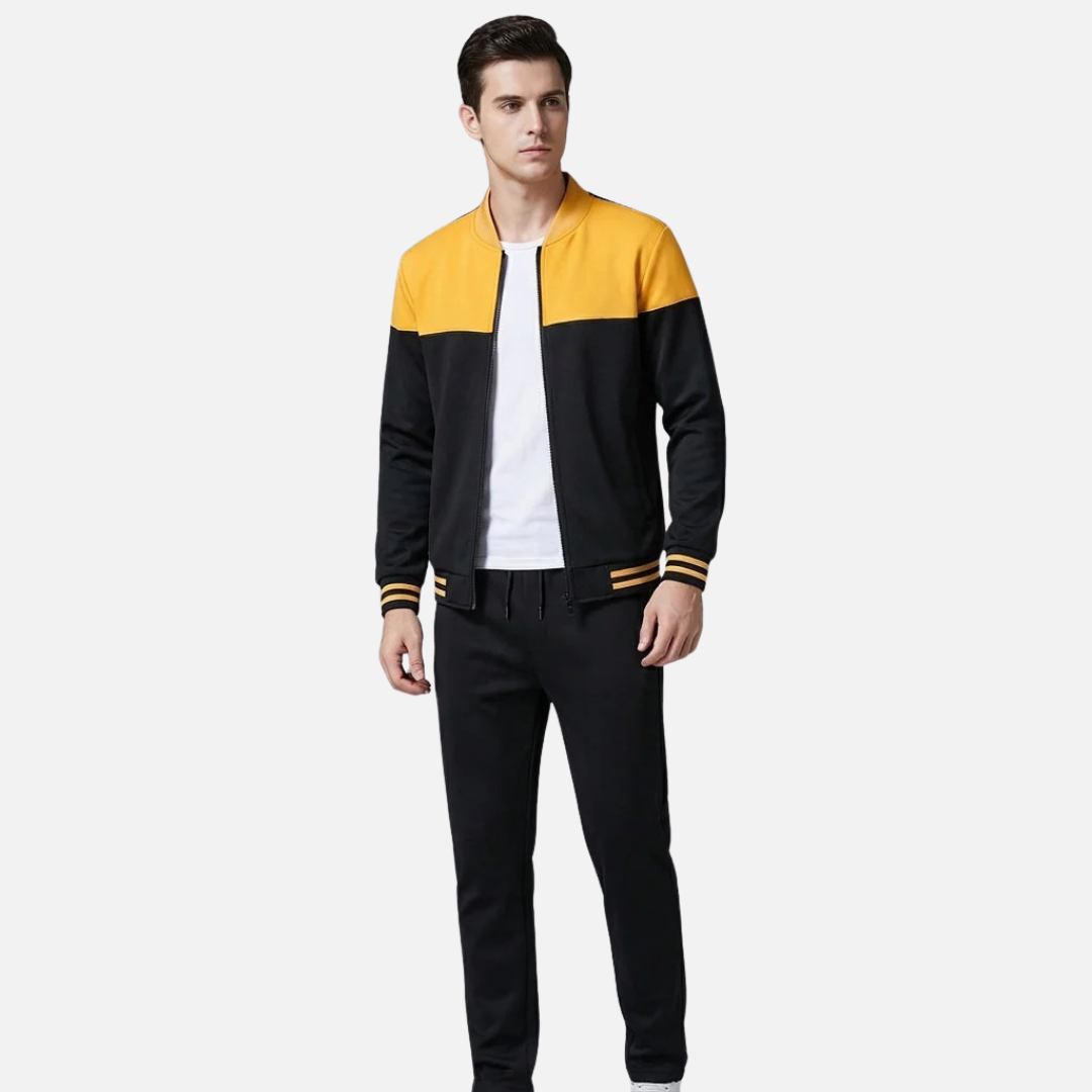 Men’s Tracksuit Two-Tone Athletic Set