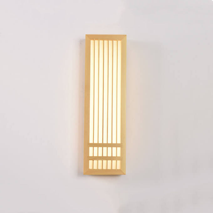 Simple Natural Wood LED Wall Light