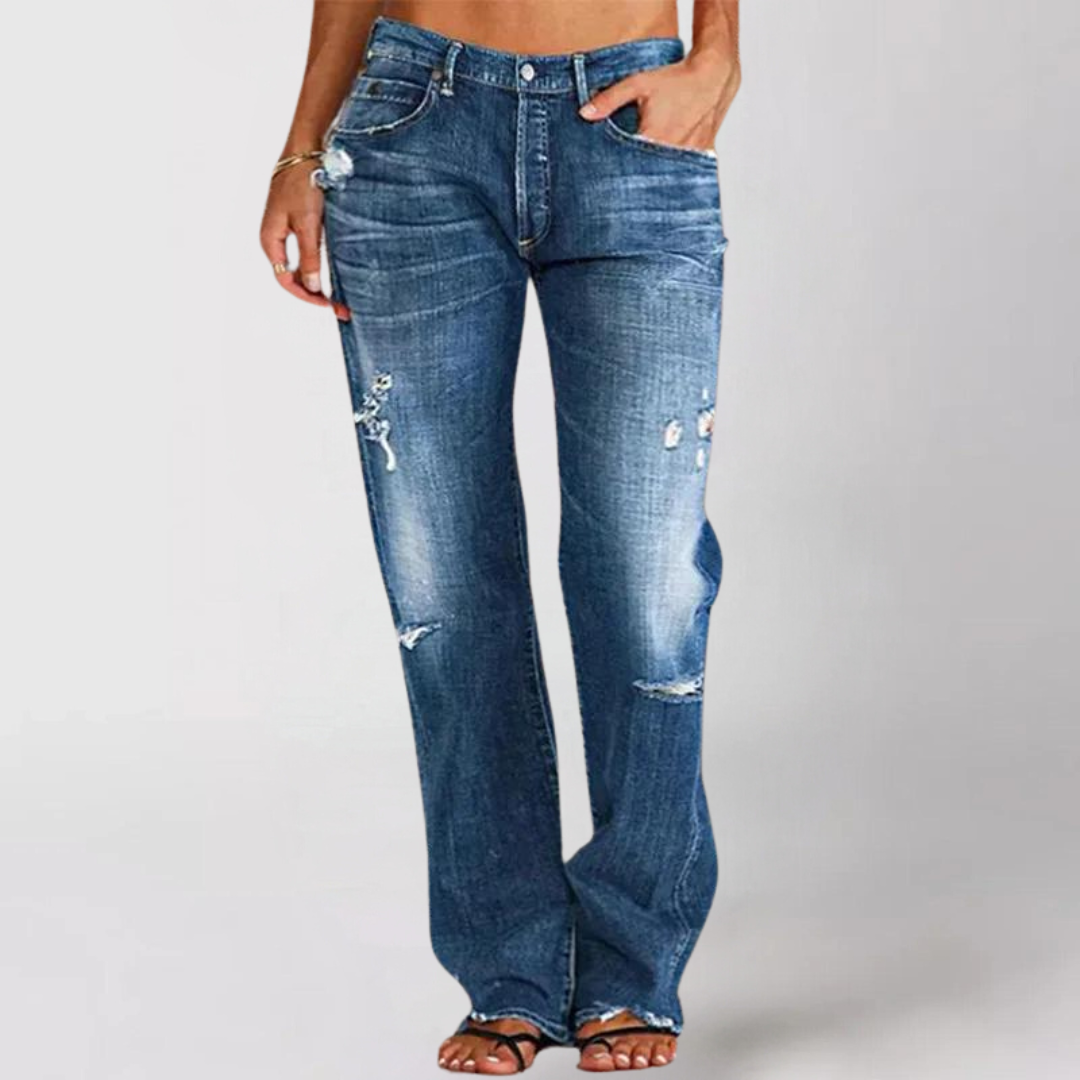 Relaxed Fit Women's Straight Leg Jeans