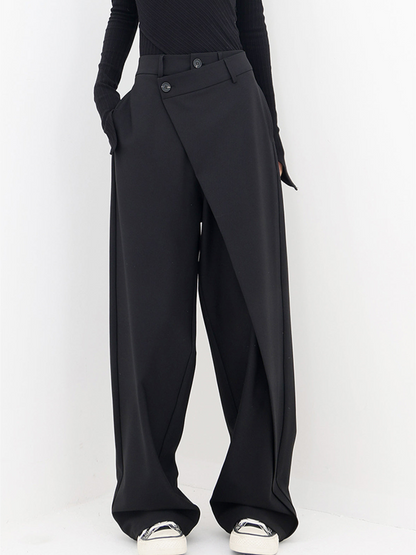 Relaxed Fit Casual Trousers - Luxivelle