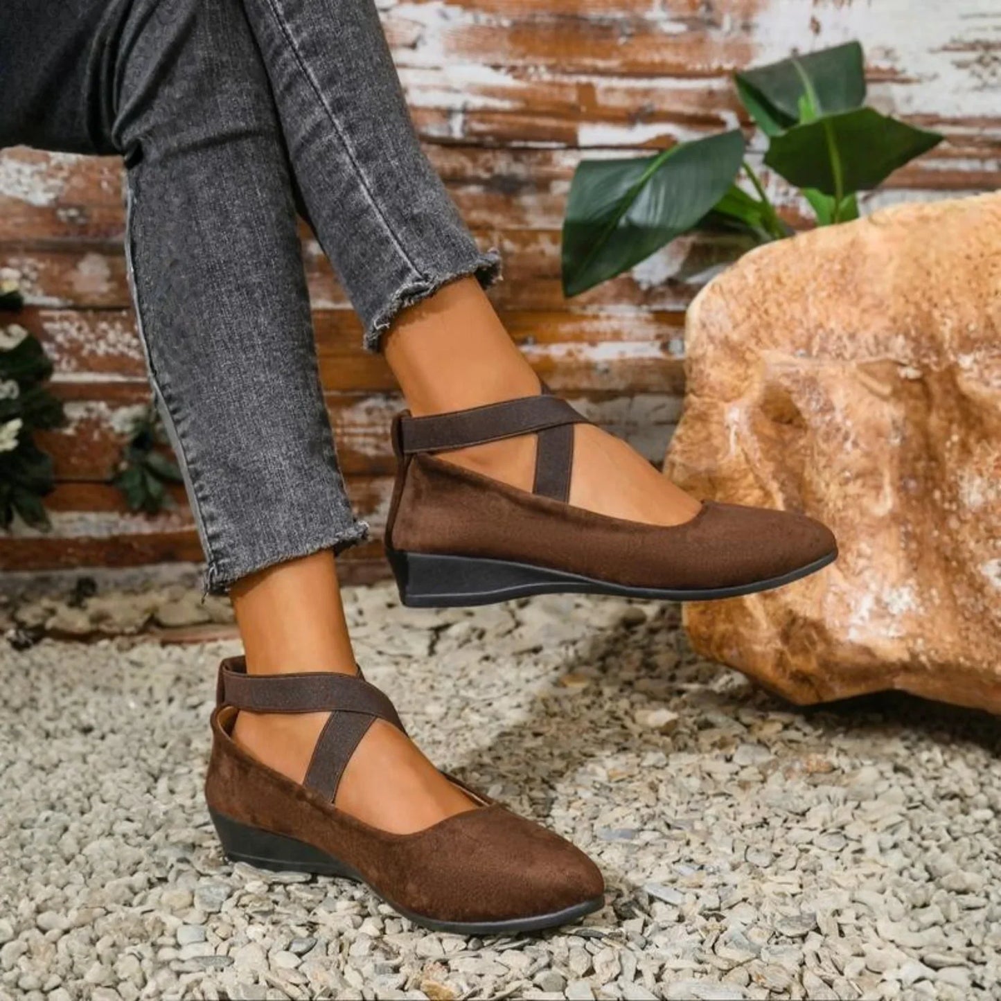 Emmi | Women's Low Heel Slip On Comfort Shoes