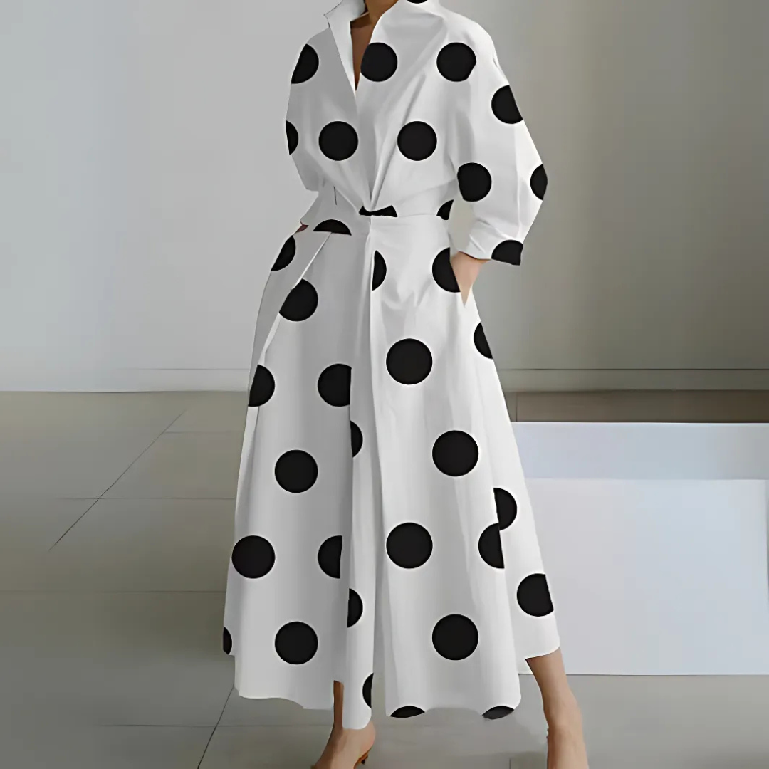 Elegant Long Sleeve Maxi Dress