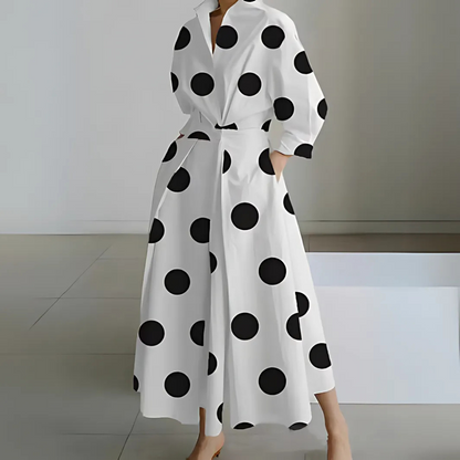 Elegant Long Sleeve Maxi Dress