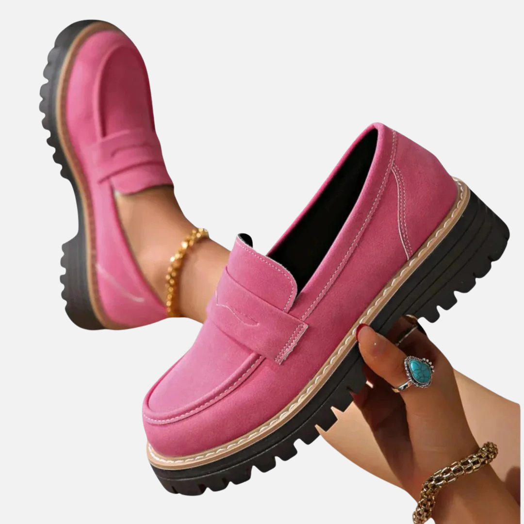 Abigail | Lug-Sole Penny Loafers